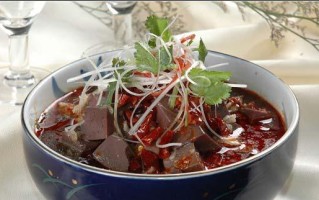 羊血炒蒜苗，营养美味（重庆美食，美味又健康）