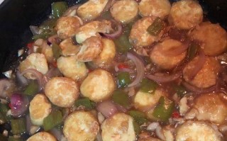 铁板日本豆腐的制作方法（简单易学，营养美味）