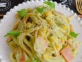 健康美味，鳕鱼牛油果意面（以鲜美鳕鱼和营养丰富的牛油果为主角的美味意面）