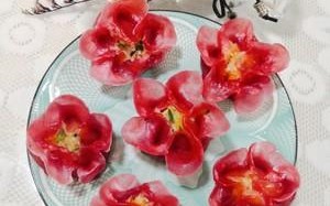 水晶花饺，唯美可口的创意美食（手工包制、清新怡人的美味佳肴）