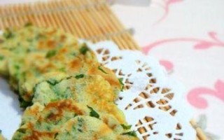 手把手教你做一份美味的香葱红薯叶鸡蛋饼（营养丰富，简单易做，口感绝佳）