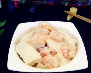 鲜虾仁烧豆腐，香味四溢（家常美食，营养又健康）-第1张图片-美味行家