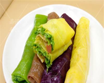 五彩煎饼，彩虹般的美味（用五种颜色打造的丰富多彩，五彩煎饼让你大开眼界）-第3张图片-美味行家