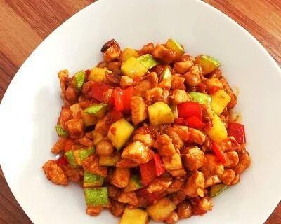 美味又健康，鲜果炒鸡丁的制作方法-第3张图片-美味行家