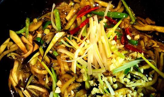 肉丝蚝油茄丝的家常做法（清爽爽口感，营养丰富，香气扑鼻）-第2张图片-美味行家