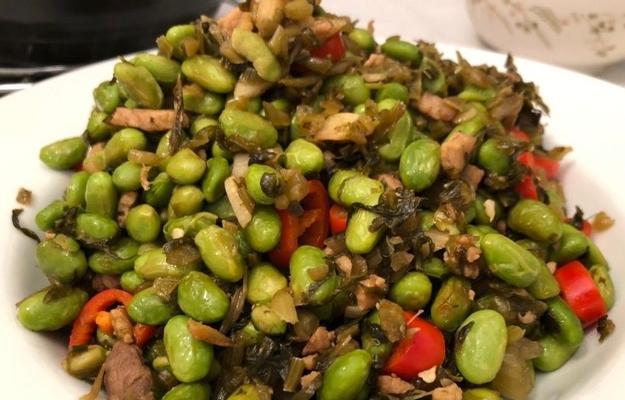 用雪菜酱为毛豆增色不少，今天就来试试吧。（用雪菜酱为毛豆增色不少，今天就来试试吧。）-第2张图片-美味行家