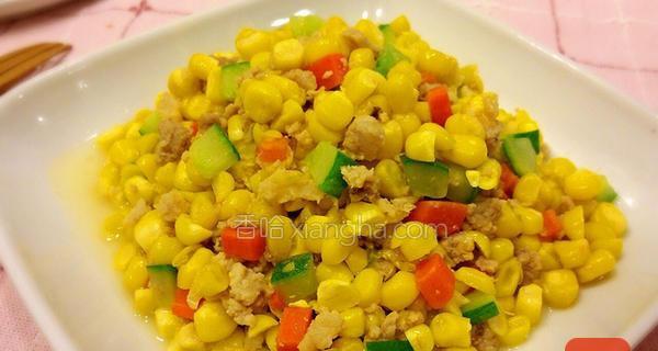 玉米炒肉丁的美味做法（教你快速做出香气扑鼻的玉米炒肉丁）-第1张图片-美味行家