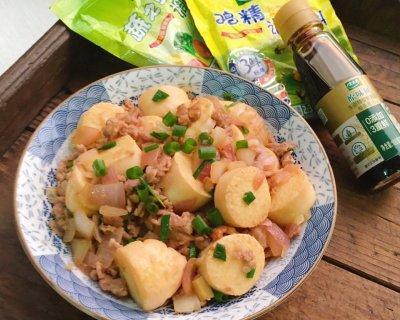 美味可口的虾仁什锦炖日本豆腐（家庭厨房里的小清新美食）-第3张图片-美味行家