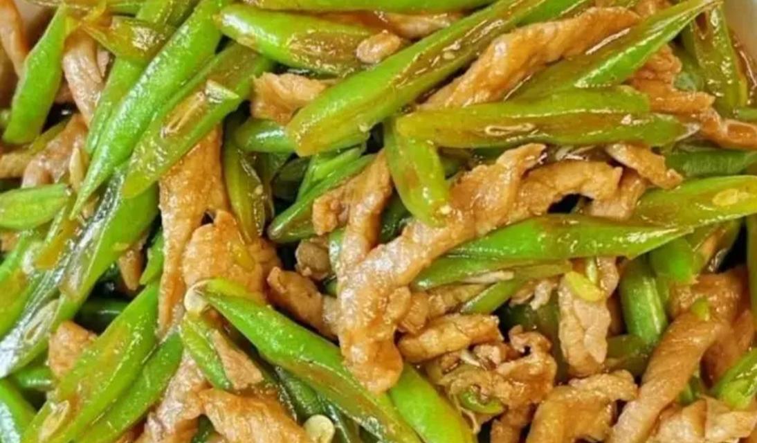 美食天堂，四季豆炒猪肉-第2张图片-美味行家