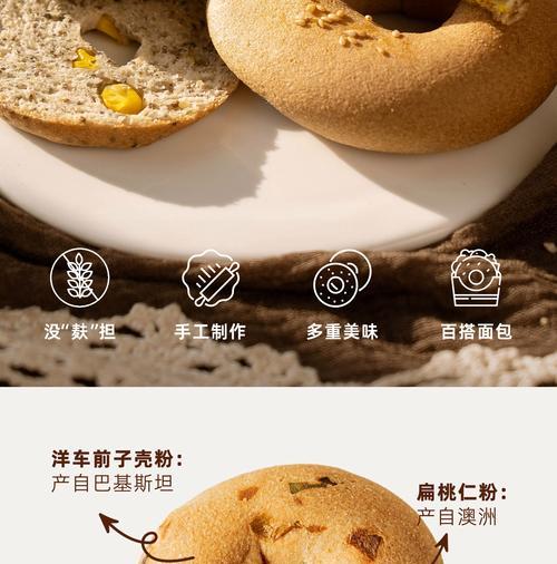 以蒸黑芝麻贝果面包为主题的制作方法详解（手工制作，健康营养，细节决定成败）-第1张图片-美味行家