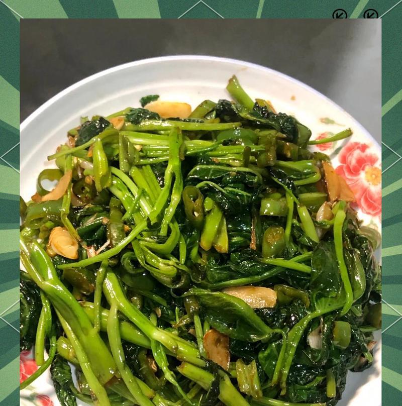 爆炒空心菜的制作方法（营养美味的家常菜）-第3张图片-美味行家