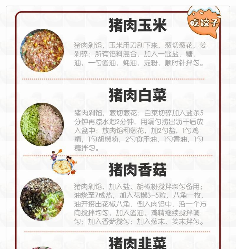 嫩滑可口香菇猪肉虾仁饺子的制作方法（传统手艺打造，美味的秘诀全揭秘）-第1张图片-美味行家