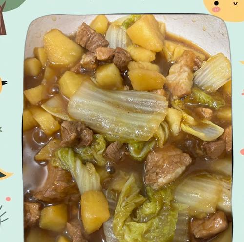 土豆四季豆炖肉，滋味美好的家常菜（家常美食，色香味俱佳的土豆四季豆炖肉的做法）-第3张图片-美味行家